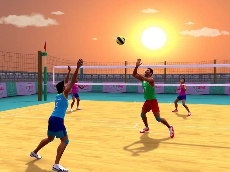 Indian Volley Superstars Gameplay Screenshot